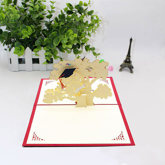 Congrats Graduation Tree 3D Pop Up Card Newly Grads Congratulations Greeting Card