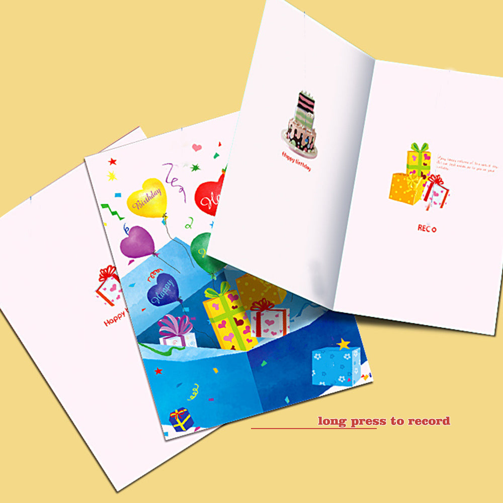 Recordable Birthday 3D Pop UP Greeting Card