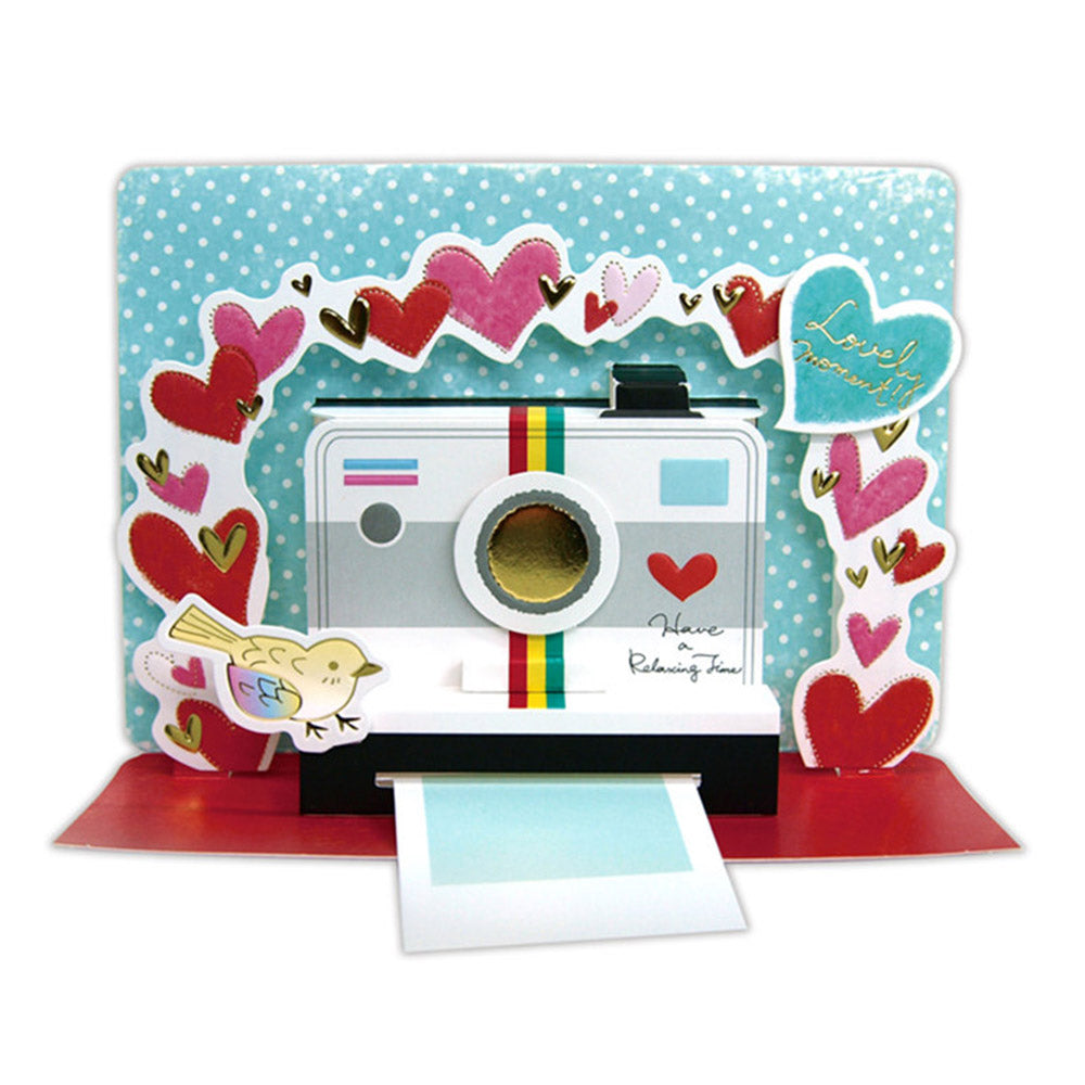 Creative 3D Pop-Up Card Love Camera Wedding Pop Up Greeting Card