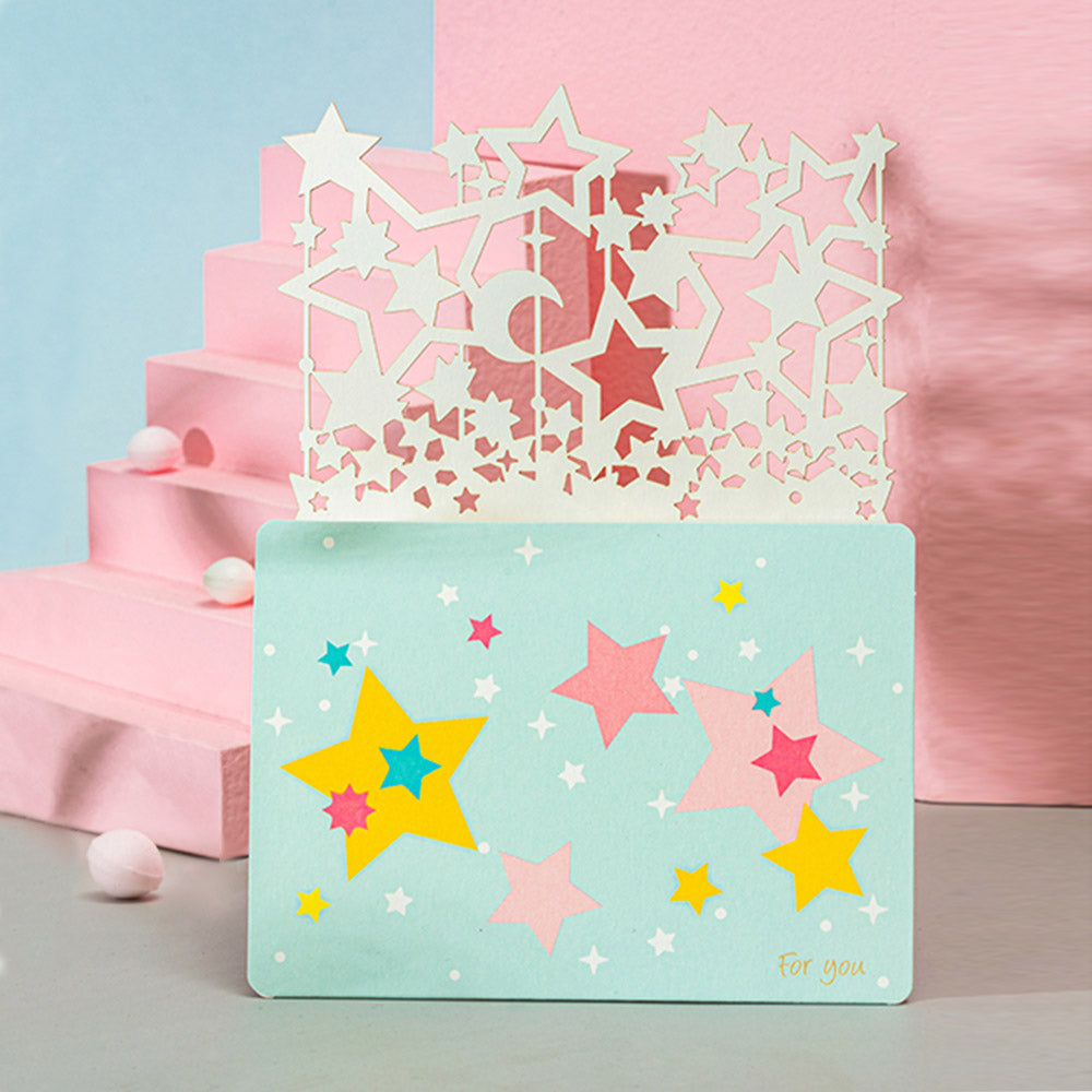 Creative 3D Pop-Up Card Starry Sky Pop Up Greeting Card