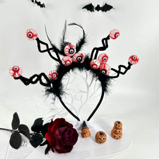 Halloween Ghost Eye Ball Headbands Halloween Hair Hoop for Party Supply Cosplay Decoration