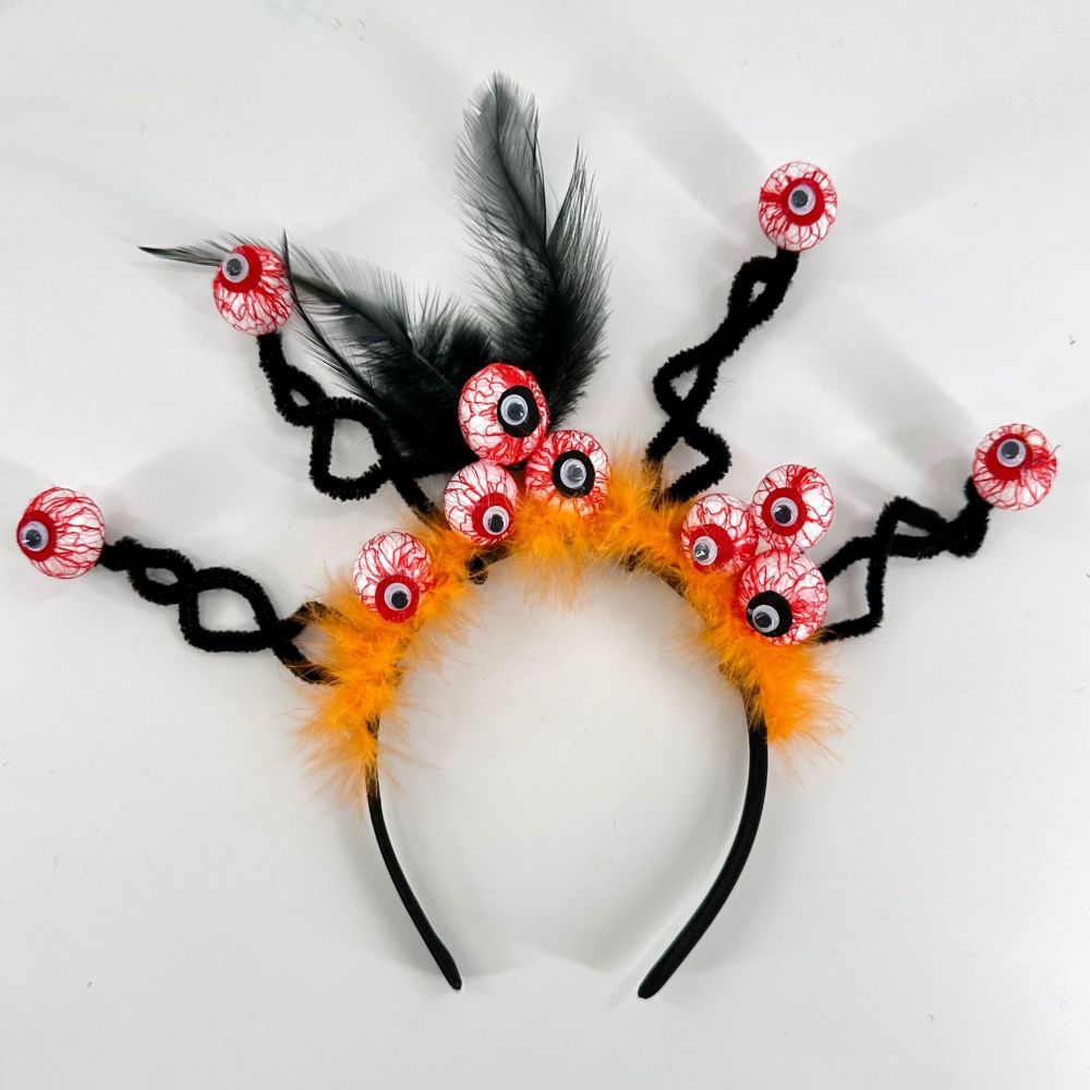 Halloween Ghost Eye Ball Headbands Halloween Hair Hoop for Party Supply Cosplay Decoration