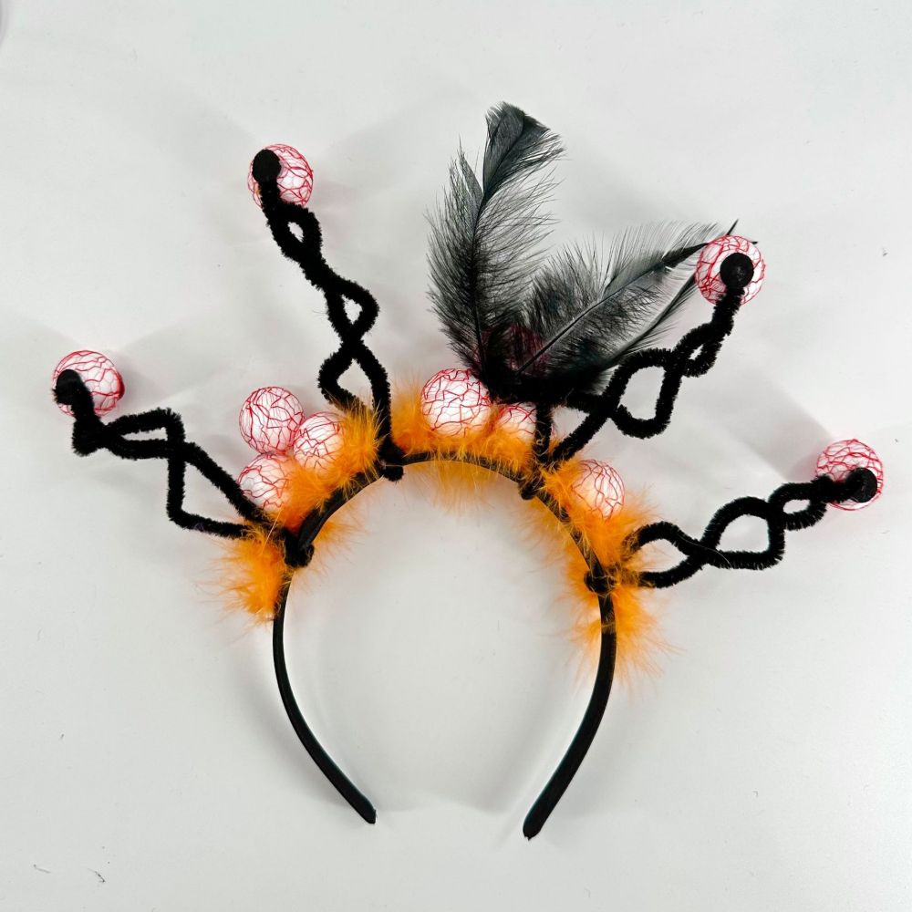 Halloween Ghost Eye Ball Headbands Halloween Hair Hoop for Party Supply Cosplay Decoration