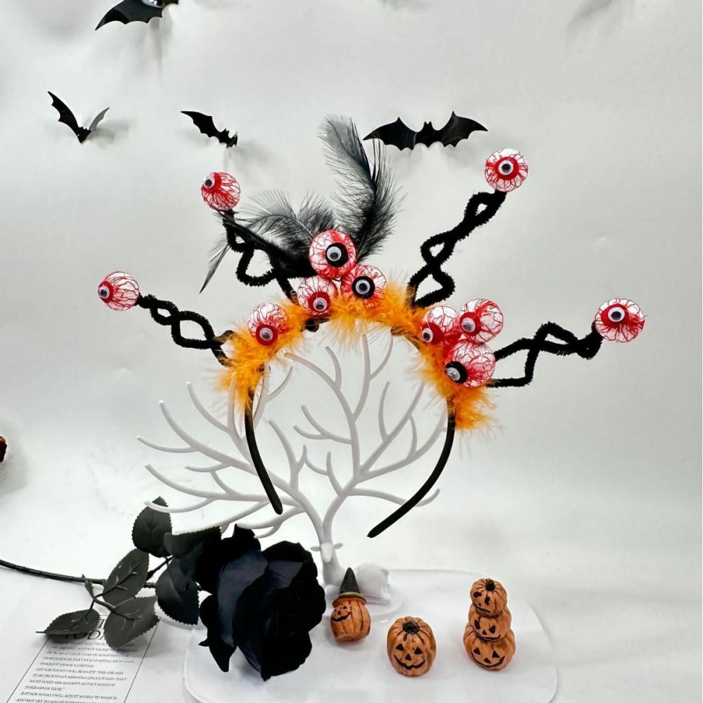 Halloween Ghost Eye Ball Headbands Halloween Hair Hoop for Party Supply Cosplay Decoration