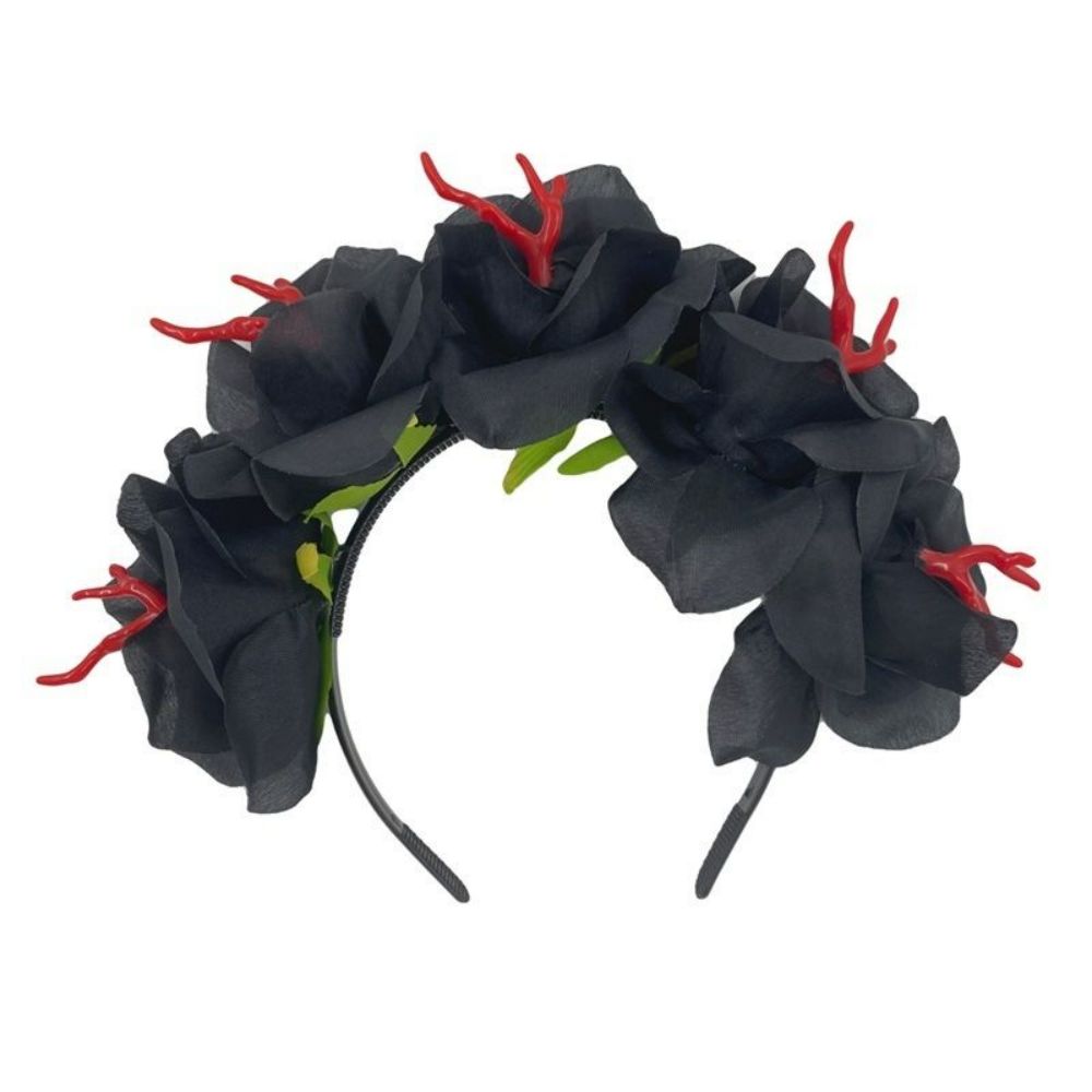 Halloween Flower Headband Halloween Hair Hoop for Party Supply Cosplay Decoration