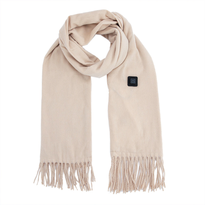 Heated Scarf USB Rechargeable Heated Scarf Tassels Scarfs for Pain Relief or Stiffness Relief