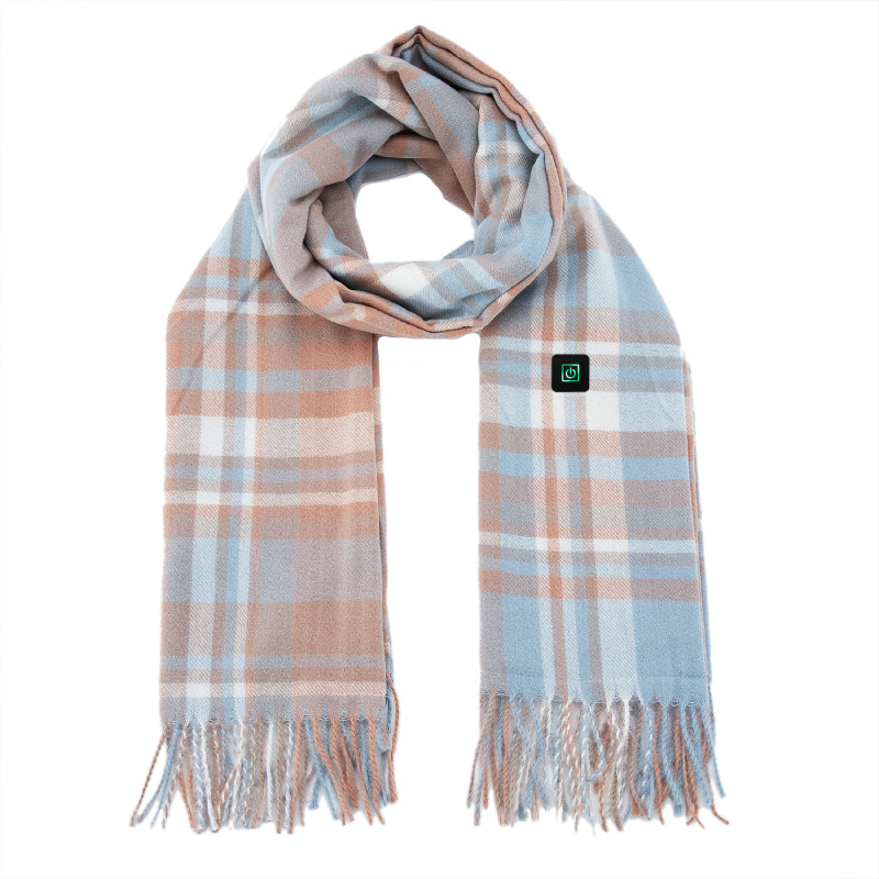 Heated Scarf USB Rechargeable Heated Scarf Tassels Scarfs for Pain Relief or Stiffness Relief