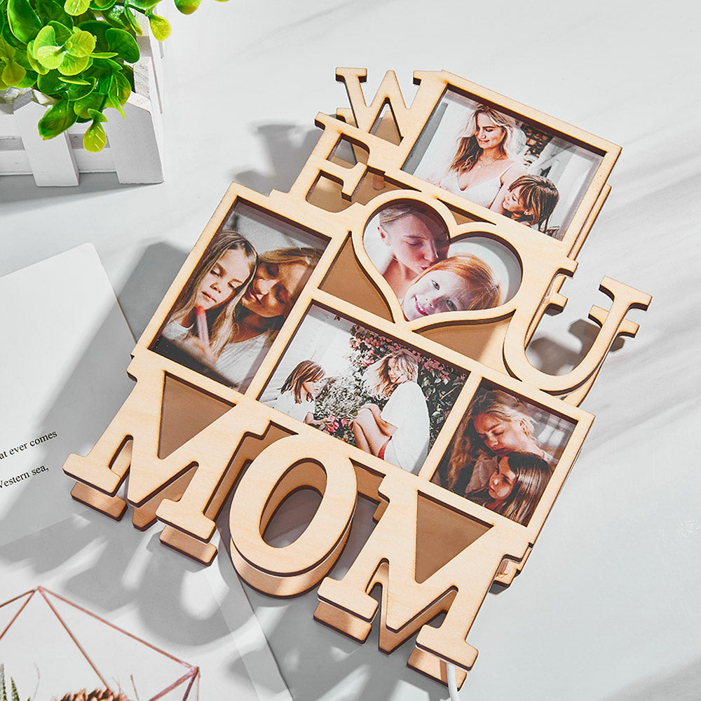 Custom Photo Night Light We Love You Creative Gifts for Mom