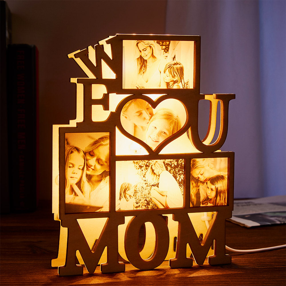 Custom Photo Night Light We Love You Creative Gifts for Mom