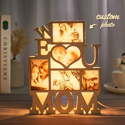 Custom Photo Night Light We Love You Creative Gifts for Mom