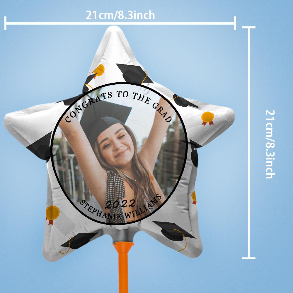 CONGRATS TO THE GRAD Balloons Custom Photo Graduation Balloons Party Supplies