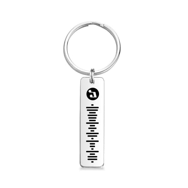 Custom Projection Music Code Keychain Metal Keychain Creative Keychain Gift