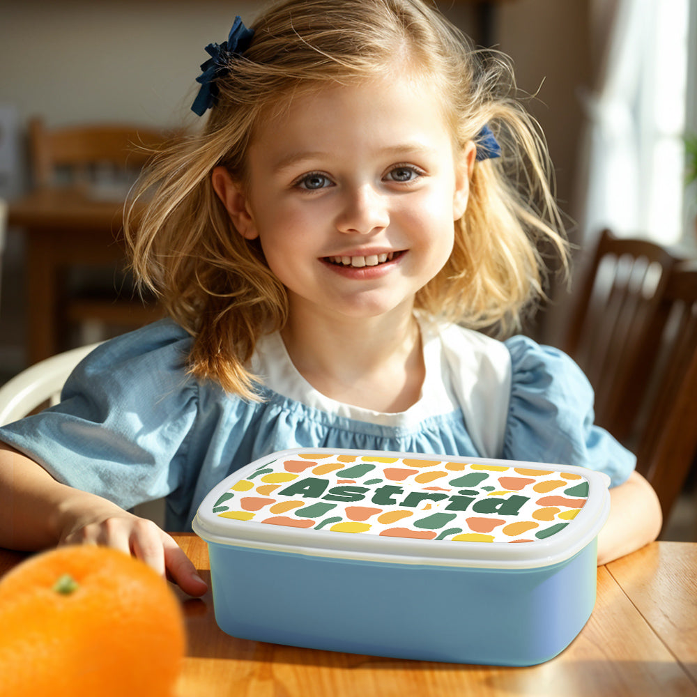 Personalized Lunch Box with Name Colourful Lunch Box Birthday Gift for Kids