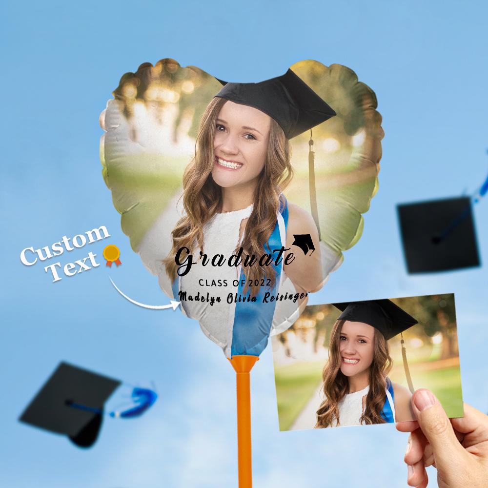 Custom Photo Balloons Graduation Party Balloons for 2022 Graduation Decor