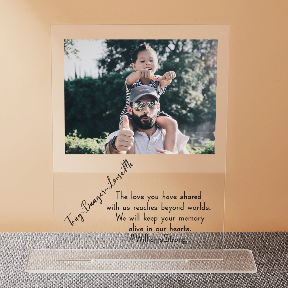 Customized Acrylic Sign with Picture and Text