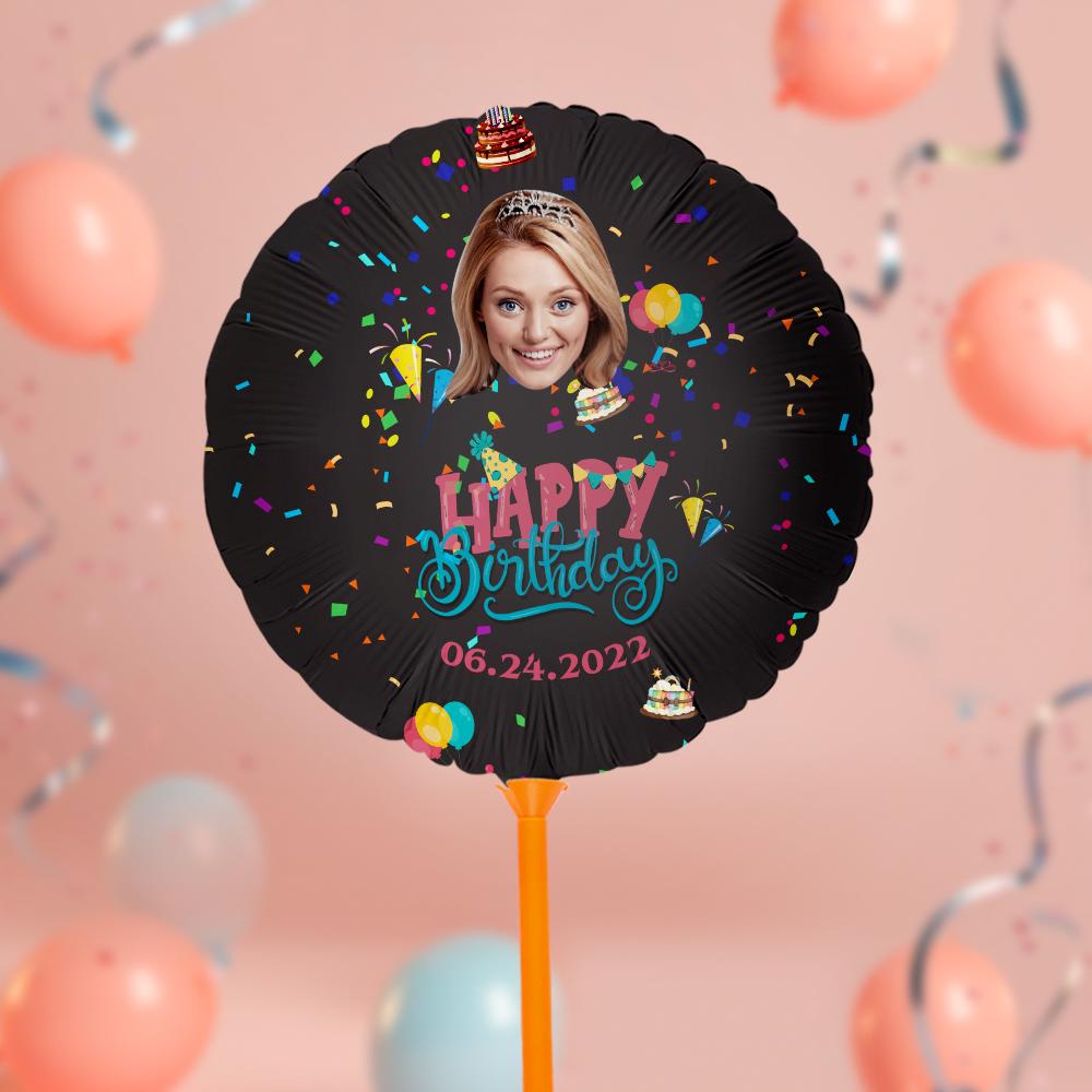 Personalized Photo Happy Birthday Balloons for Birthday Party Decoration Supplies