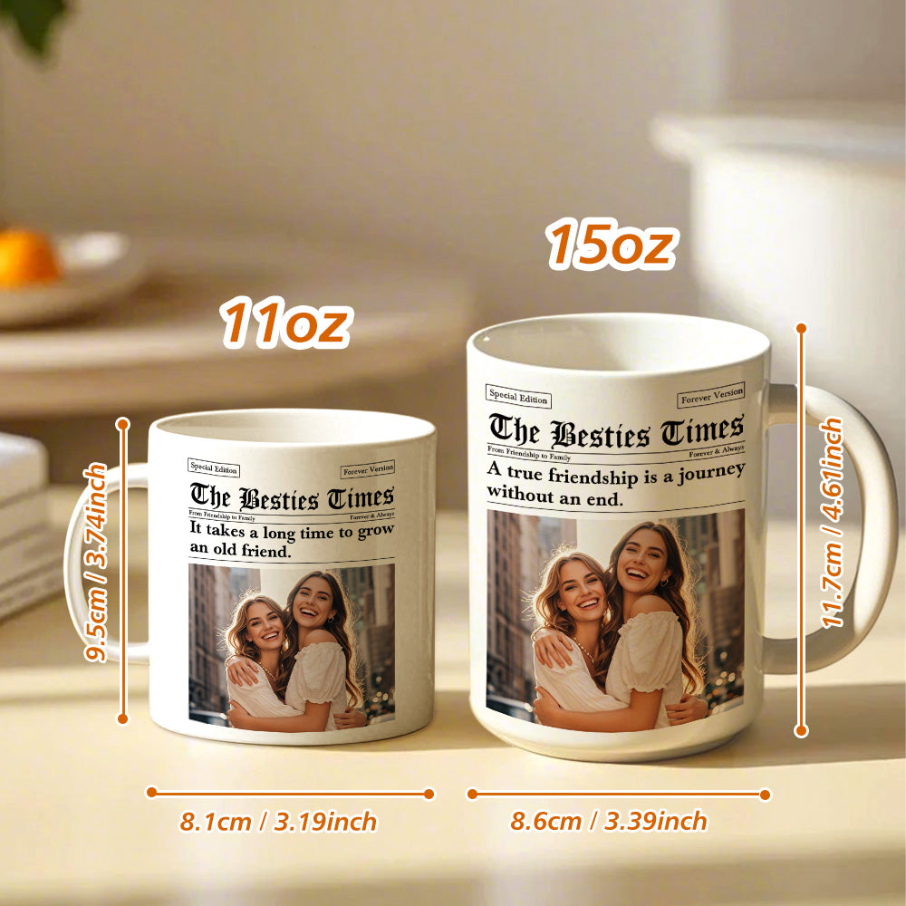 Personalized The Besties Times Mug Friendship Photo Mug Gifts for BFF