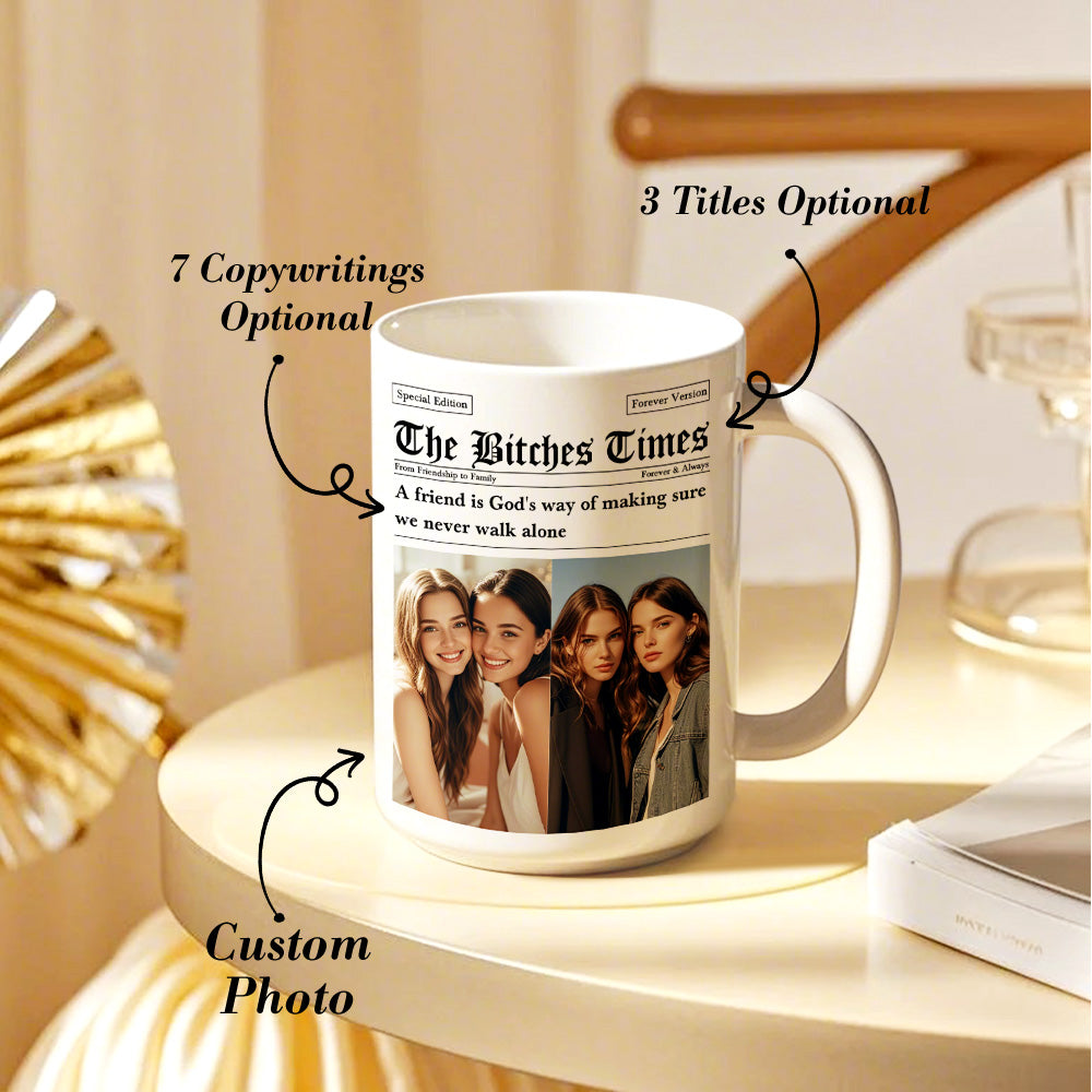 Personalized The Besties Times Mug Friendship Photo Mug Gifts for BFF