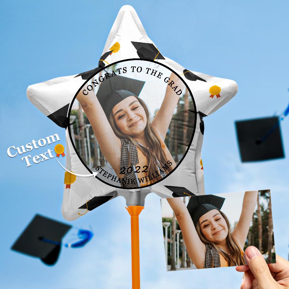 CONGRATS TO THE GRAD Balloons Custom Photo Graduation Balloons Party Supplies