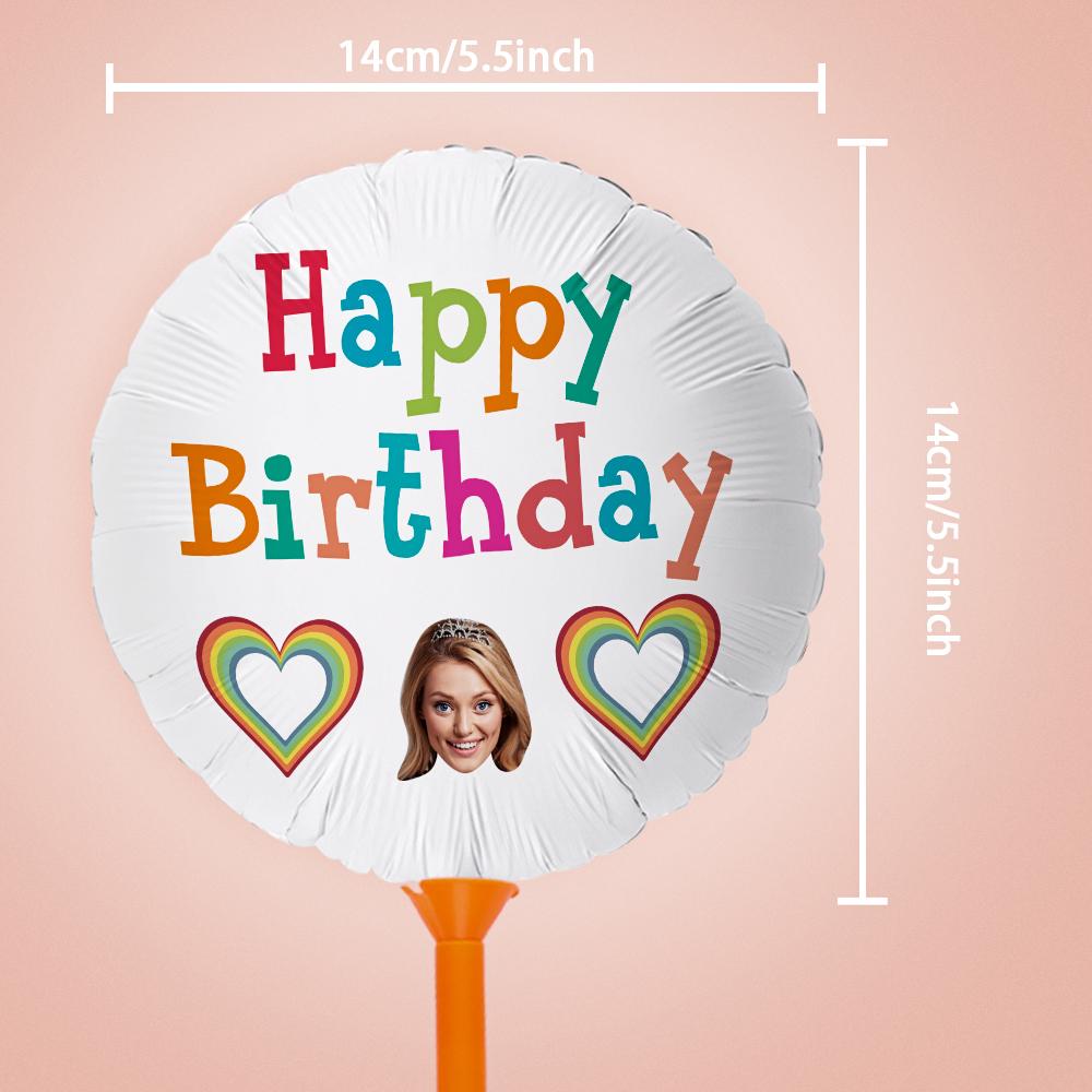 Custom Face Balloons Happy Birthday Balloon Decoration for Birthday Party