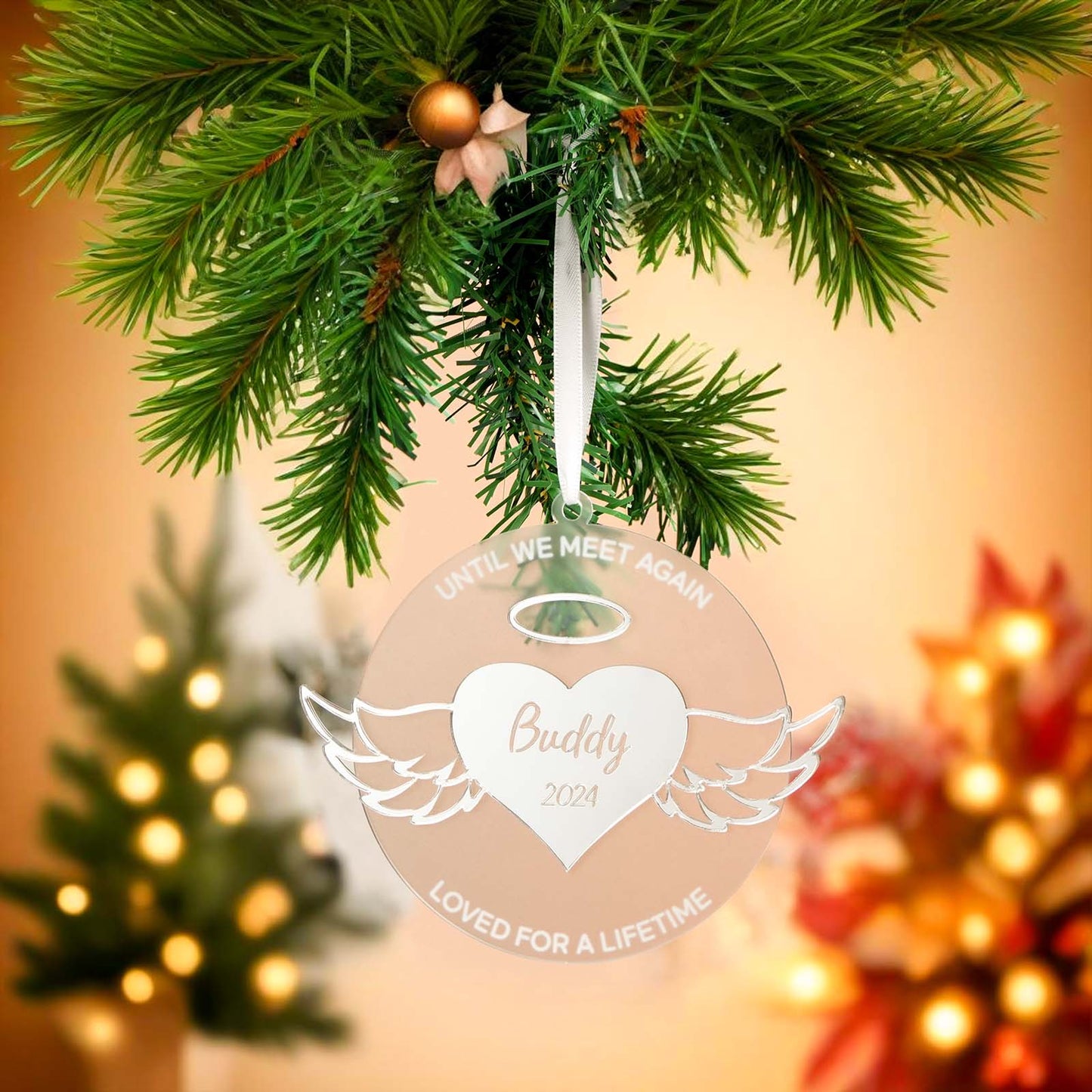 Personalized Wing Ornament Memorial Christmas Ornament Meaningful Christmas Gifts