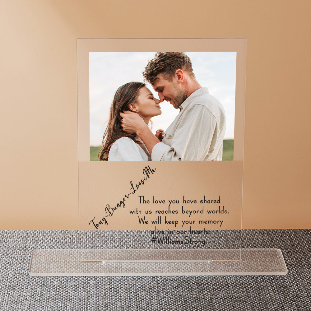 Customized Acrylic Sign with Picture and Text