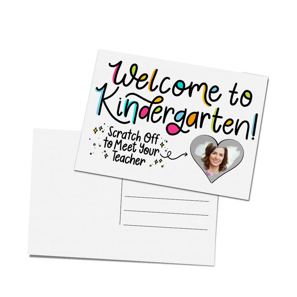 Custom Photo Teacher Reveal Scratch Card Personalized Meet the Teacher Scratch off Card