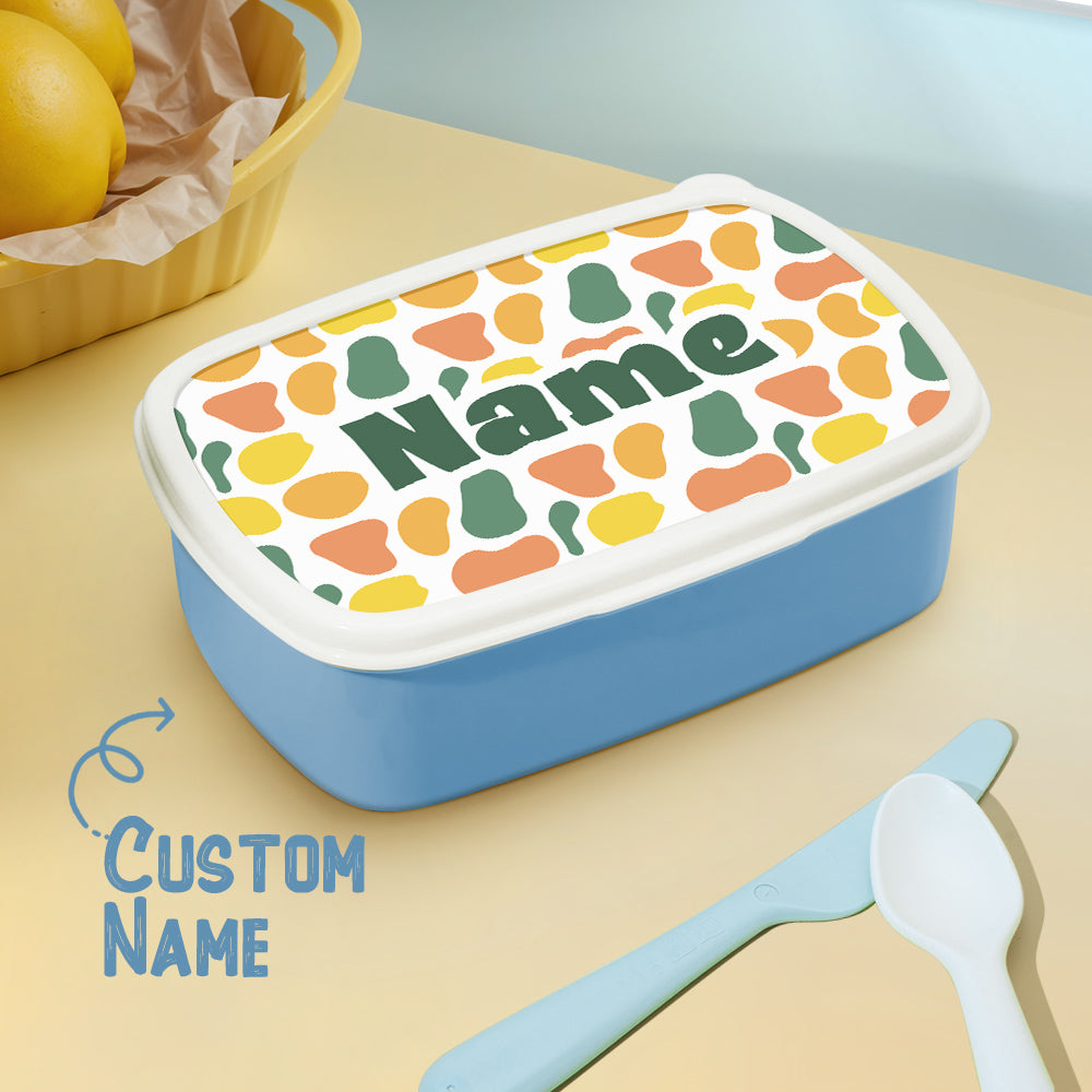 Personalized Lunch Box with Name Colourful Lunch Box Birthday Gift for Kids