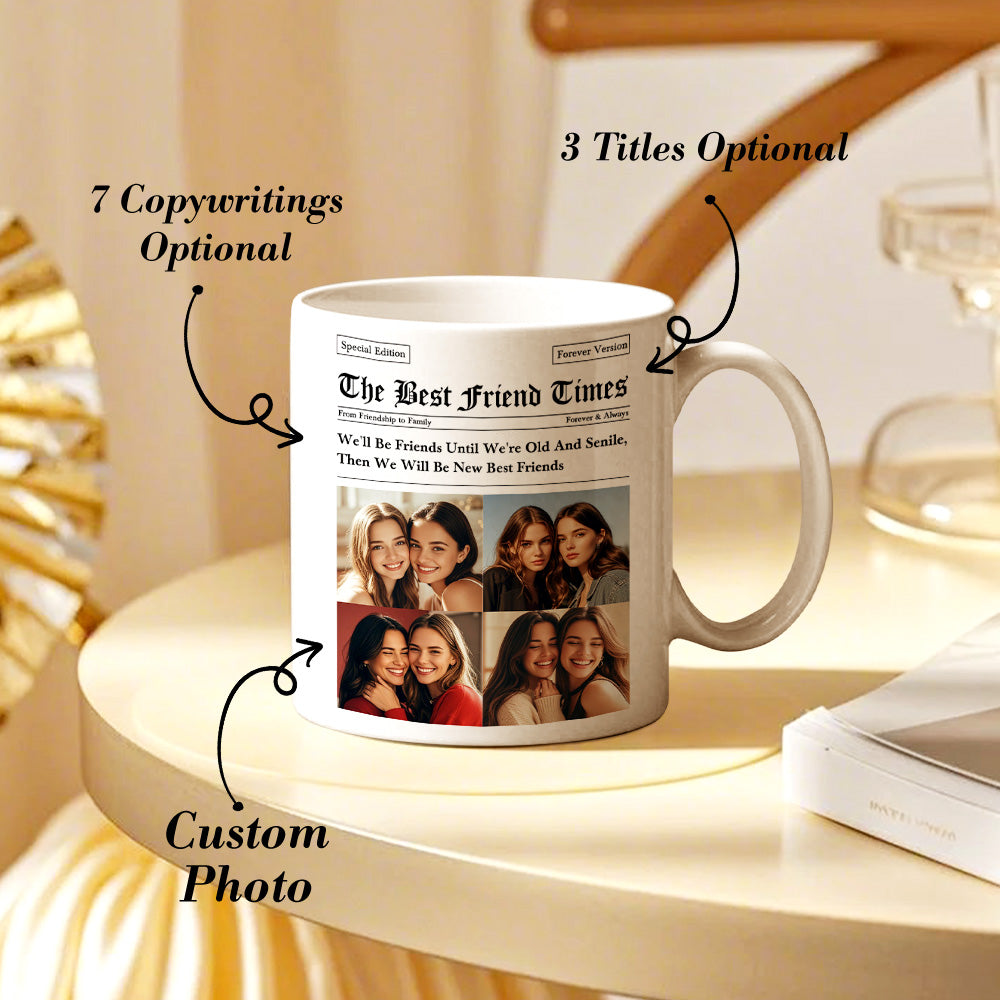 Personalized The Besties Times Mug Friendship Photo Mug Gifts for BFF