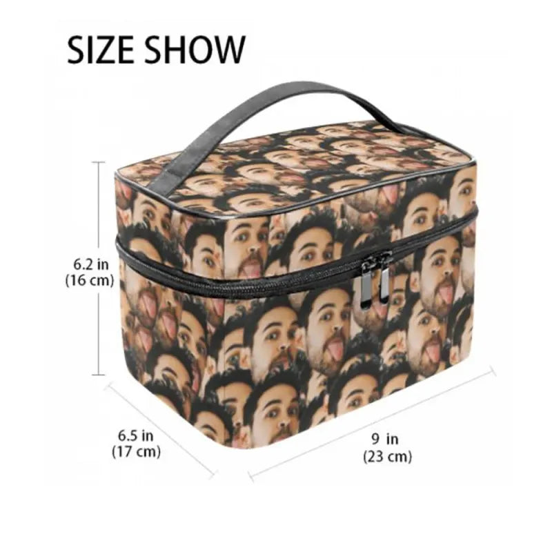 Custom Face Makeup Bag Personalized Photo Cosmetic Storage Pouch