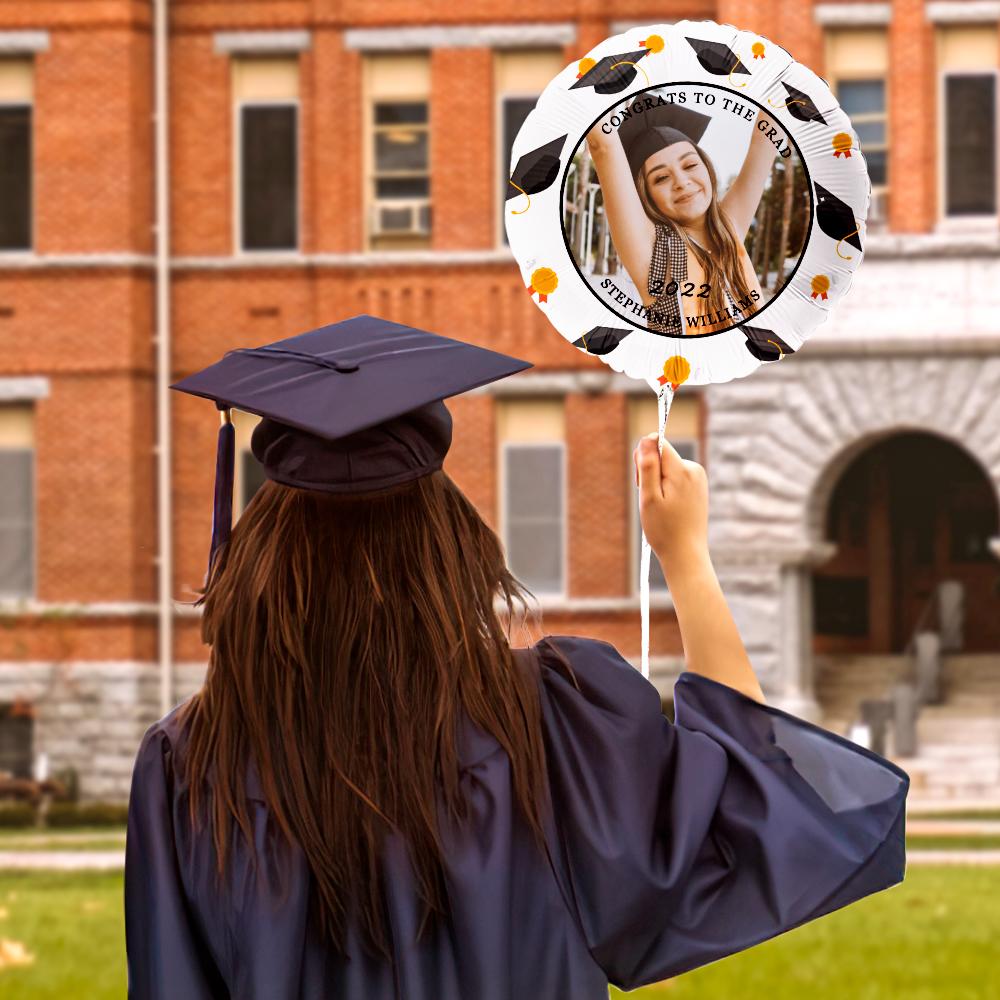 CONGRATS TO THE GRAD Balloons Custom Photo Graduation Balloons Party Supplies