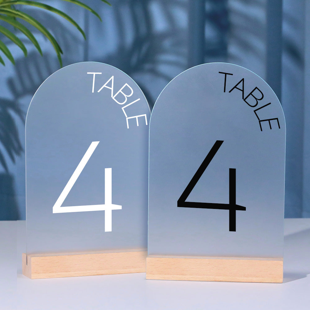 Personalized Wedding Table Numbers Custom Acrylic Table Numbers Wedding Reception Decor