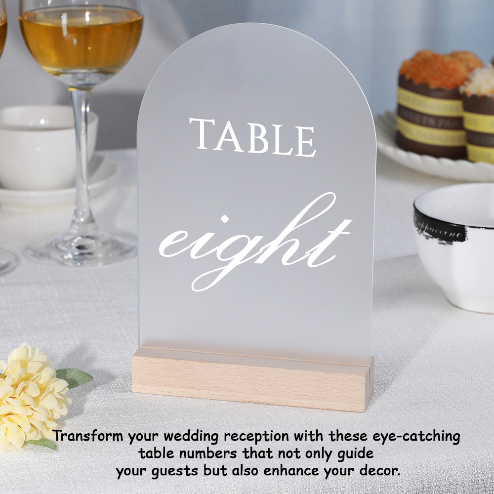 Personalized Wedding Table Numbers Custom Acrylic Table Numbers Wedding Reception Decor