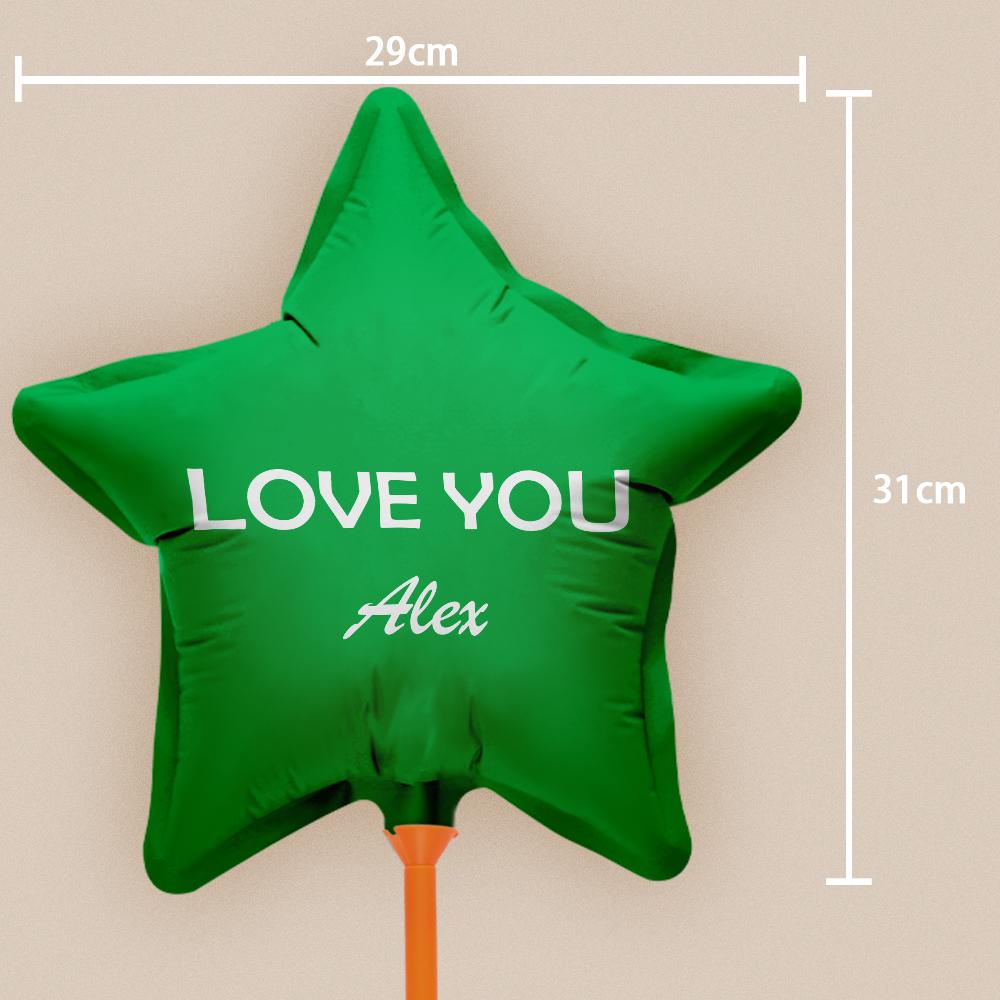 Custom Name Star Balloons for Party Supplies Indoor Outdoor Decor