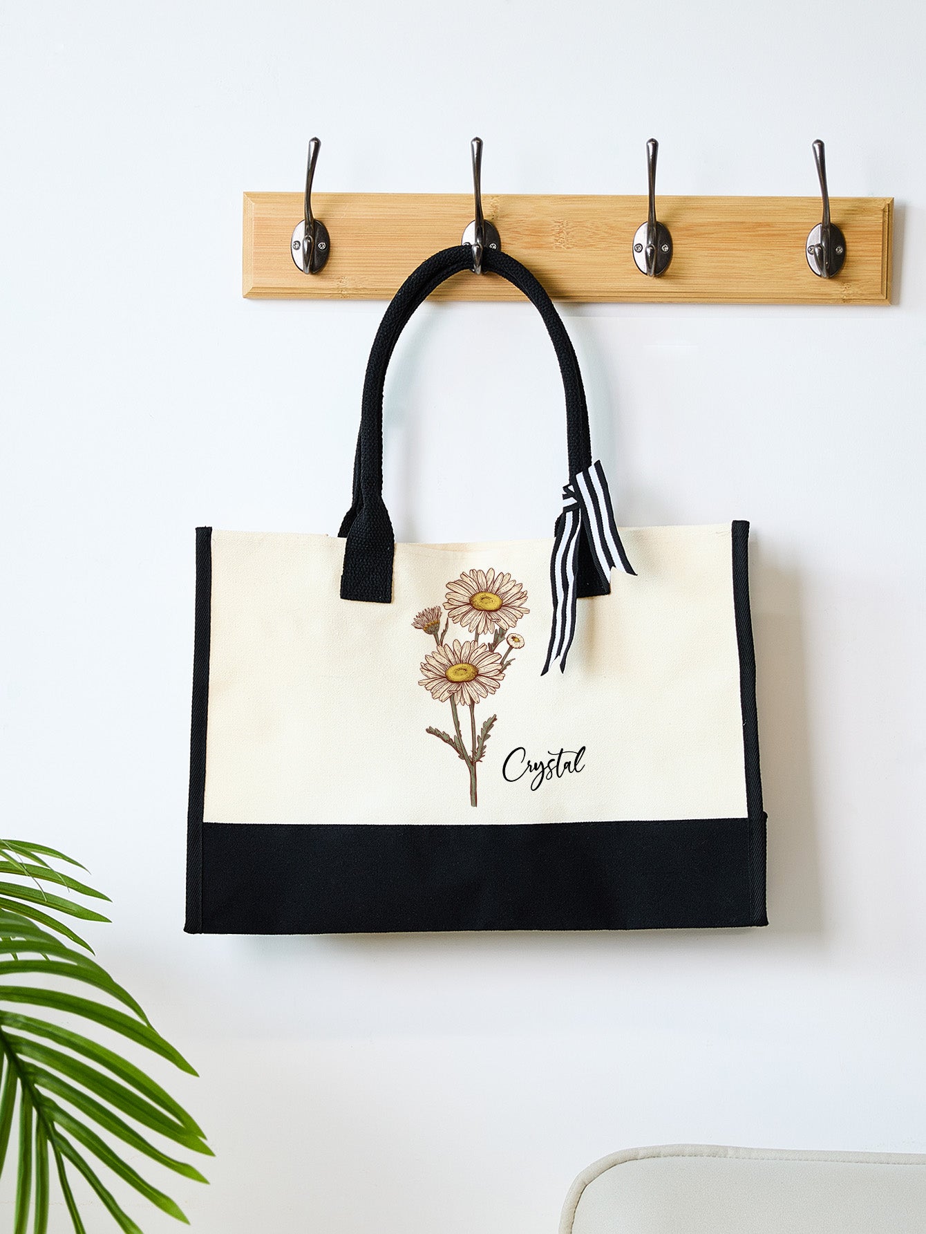 Personalized Name Canvas Tote Bag - Perfect Wedding Gift