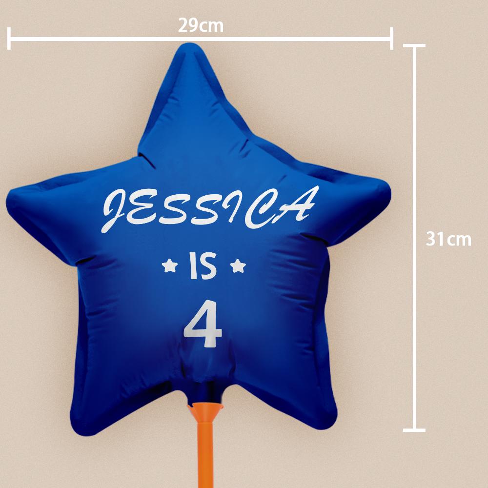 Personalized Star Birthday Balloons for Birthday Party Decoration Supplies