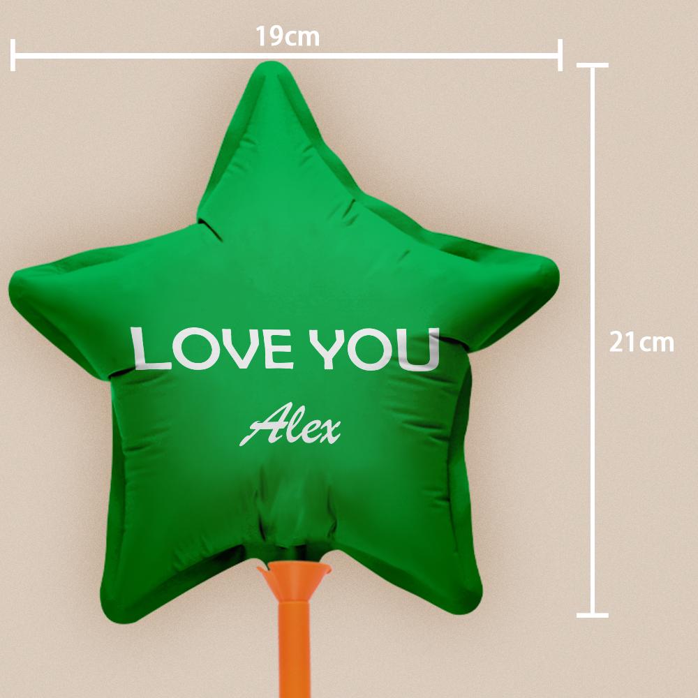 Custom Name Star Balloons for Party Supplies Indoor Outdoor Decor