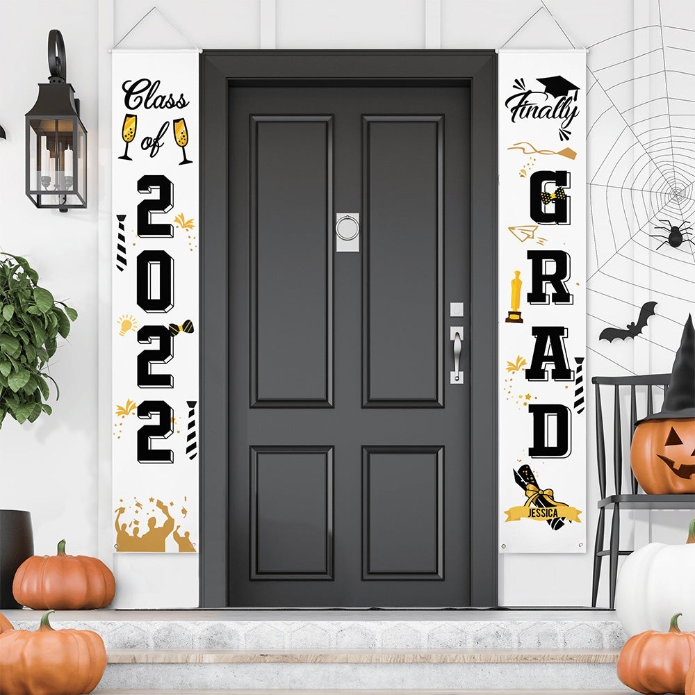 Custom Graduation Door Banner Personalized Backdrop Banner Grad Party Decorations Supplies