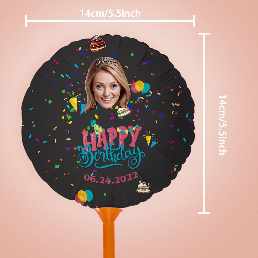 Personalized Photo Happy Birthday Balloons for Birthday Party Decoration Supplies