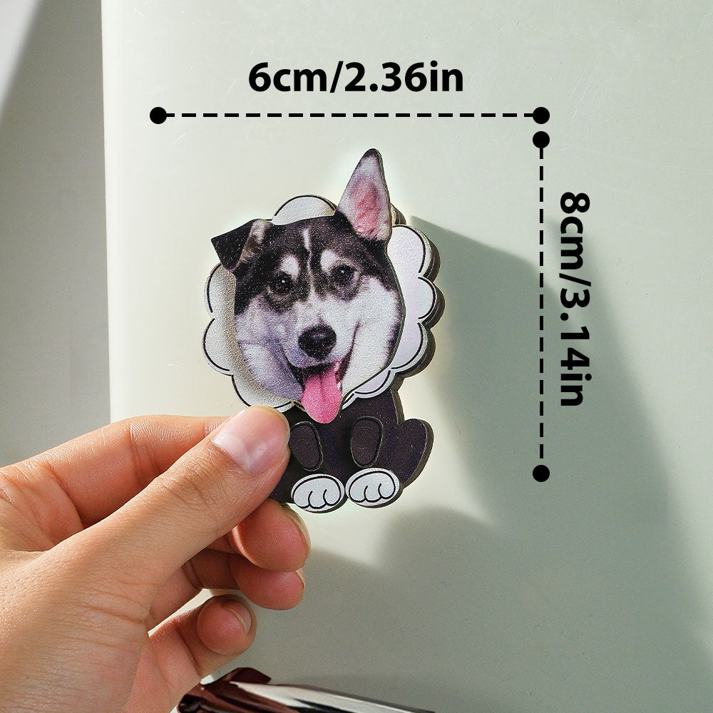 Personalized Pet Portrait Fridge Magnets Dog Refrigerator Magnet Home Decoration Gift for Pet Lover