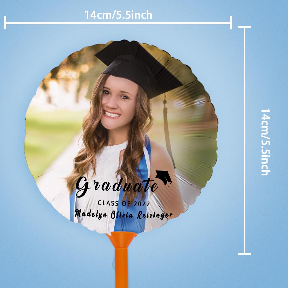 Custom Photo Balloons Graduation Party Balloons for 2022 Graduation Decor