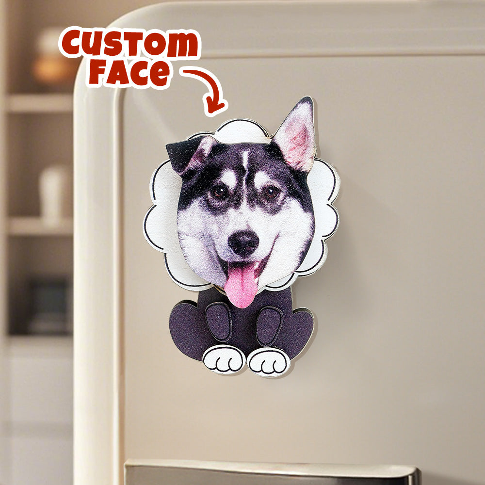 Personalized Pet Portrait Fridge Magnets Dog Refrigerator Magnet Home Decoration Gift for Pet Lover