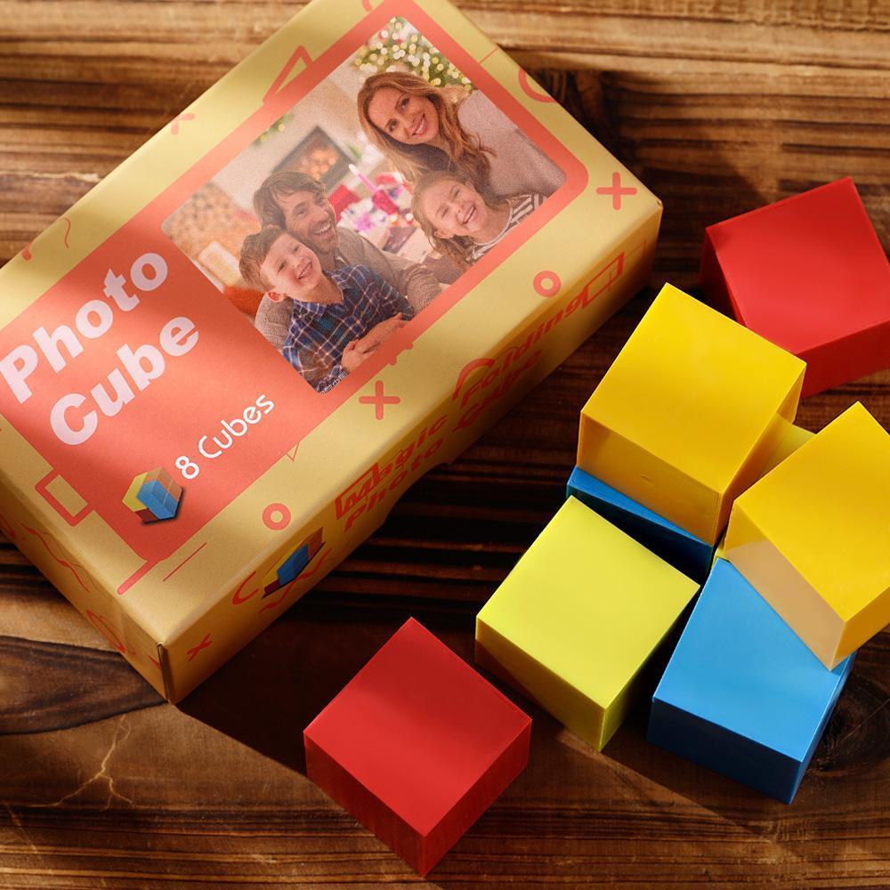 Custom Multi Folding Magic Infinity Photo Cube Gifts For Family