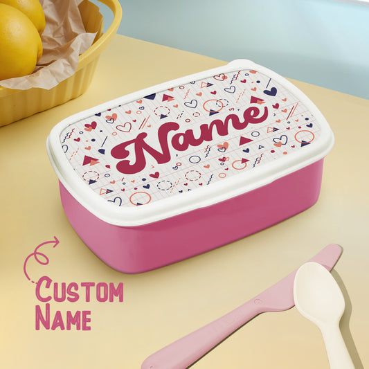 Personalized Cute Lunch Box with Name Lunch Box Birthday Gift for Kids