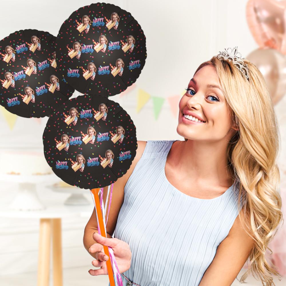 Personalized Face Funny Birthday Balloons for Party Decoration Supplies