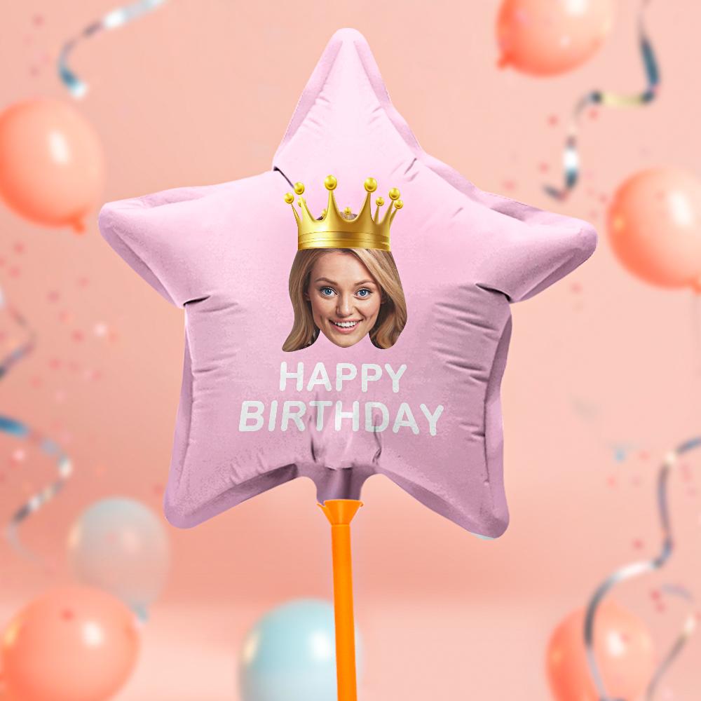 Custom Happy Birthday Balloons Personalized Face Balloon Decoration for Birthday