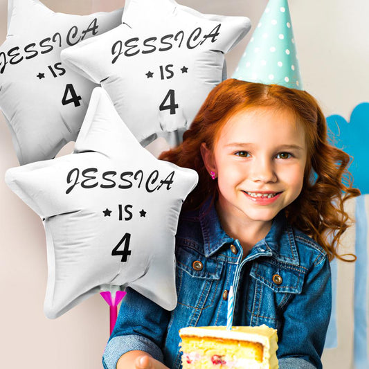 Personalized Star Birthday Balloons for Birthday Party Decoration Supplies