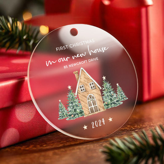 Personalised New Home Ornament First Home Christmas Ornament for Housewarming Gift