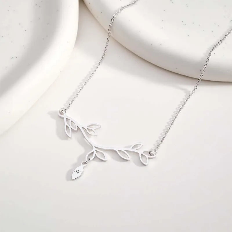 Custom Engraved Necklace Tree Optional Quantity Pendant Trendy Wedding Gifts For Her