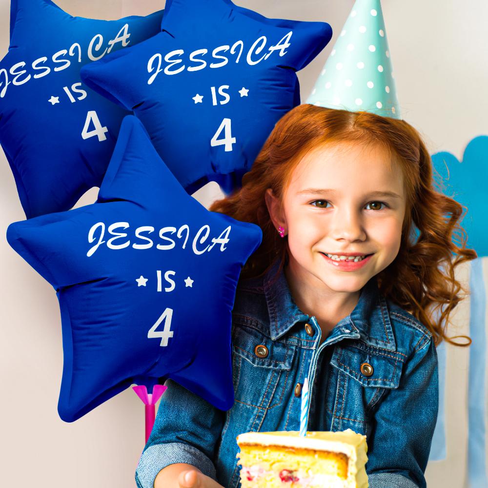 Personalized Star Birthday Balloons for Birthday Party Decoration Supplies